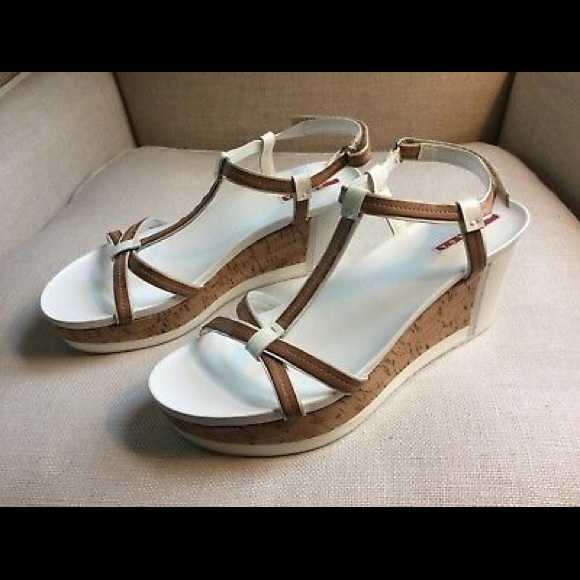 white platform sandals size 11